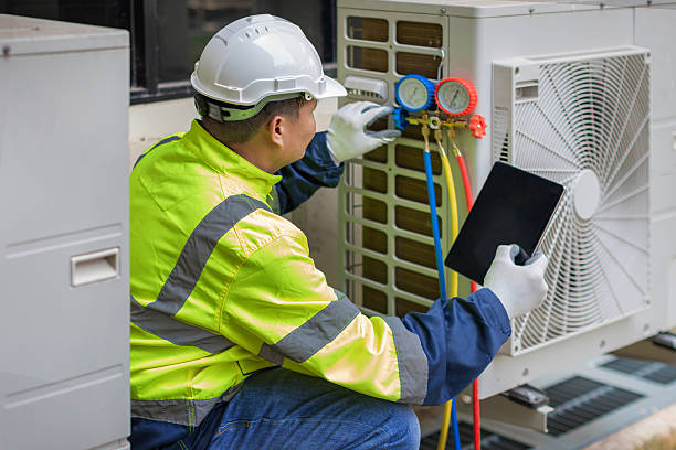Professional Hvac technician working in Hales Corners, WI
